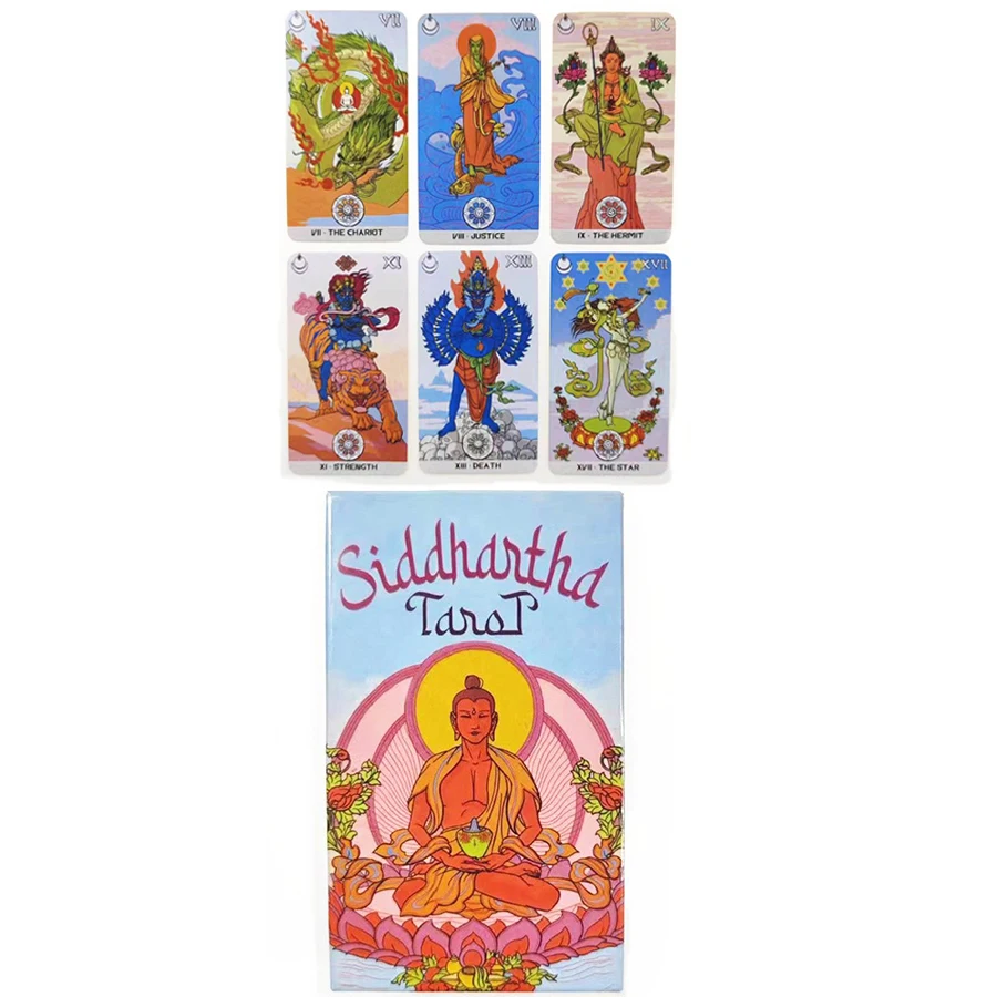 Siddhartha Tarot cards Leisure Party Table Game High Quality Fortune-telling Prophecy Tarot Deck With PDF Guidebook