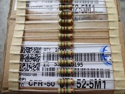 Resistors 0.5W 5.1M 1/2W 5.1M 5M1 5100K 5%