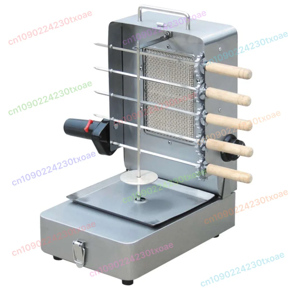 Commercial 26000 BTU Gas Kebab Machine Powerful Skewer BBQ Grill For Restaurant Food Stall Equipment