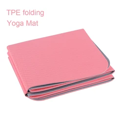 Tappetino da Yoga pieghevole in TPE antiscivolo a doppio colore, tappetino per esercizi Fitness, Pad insapore, esercizio, doppio colore, qualità, 183x61cm, 6mm