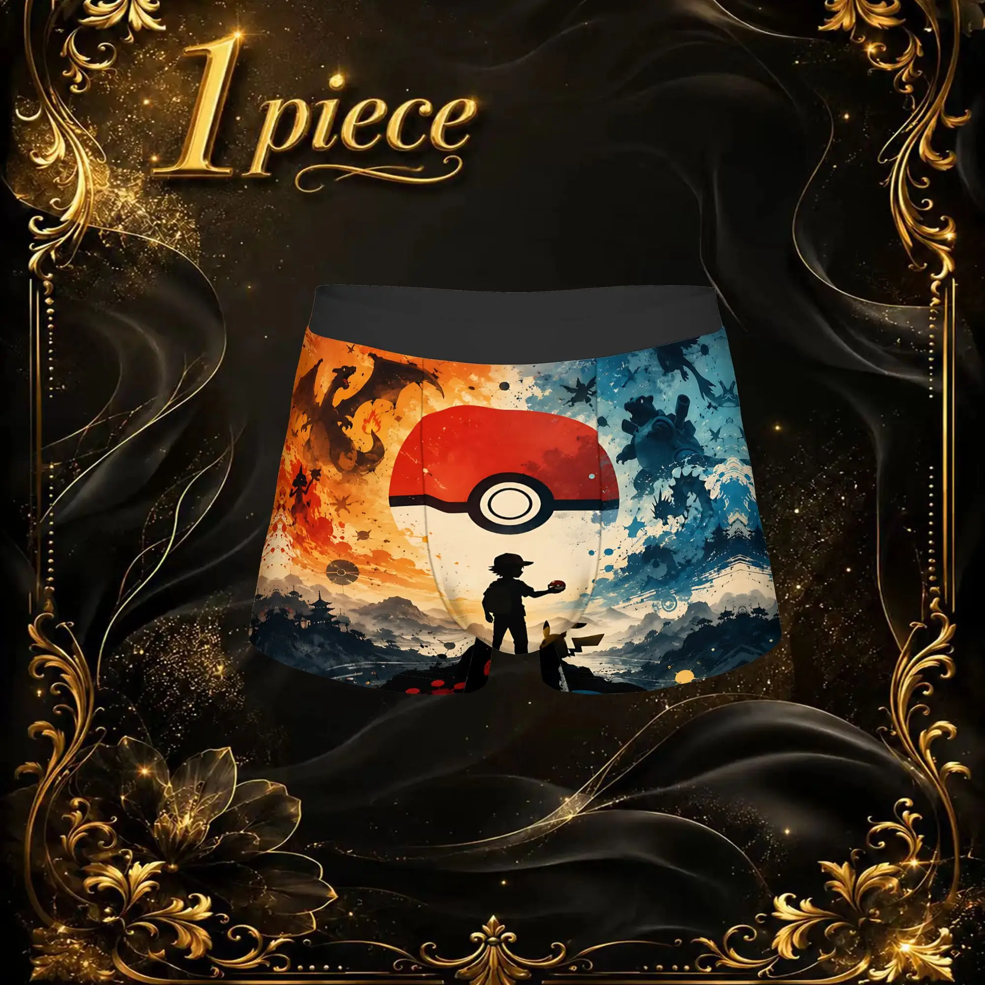 Calzoncillos con tema de Anime Pokemon para adultos mayores de 18 años, calzoncillos personalizados, bragas transpirables, ropa interior para hombre, pantalones cortos sexys, calzoncillos tipo bóxer