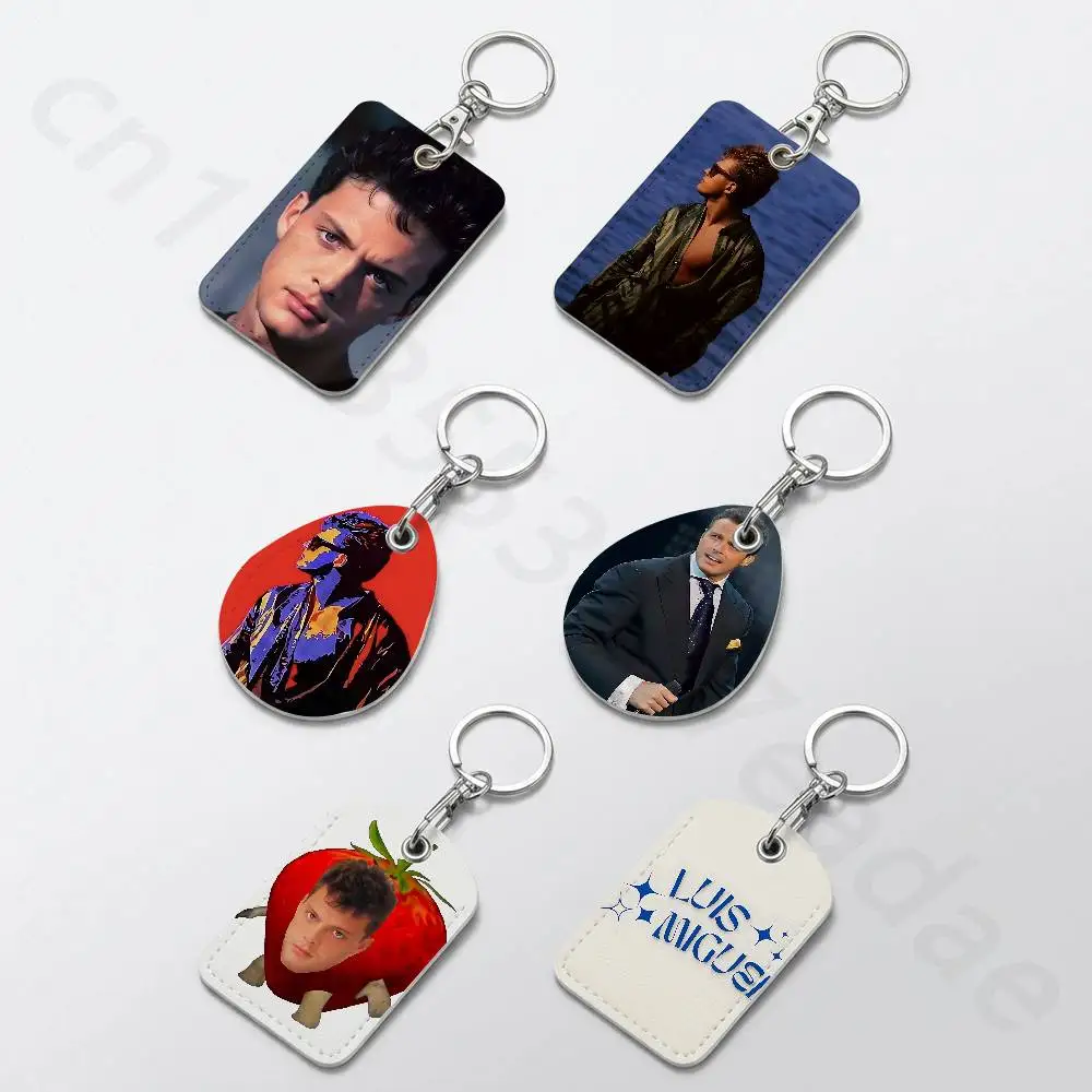 Porte-cartes personnalisé L-Luis Miguel Singer, adapté aux filles, porte-cartes de porte, porte-badge pour femmes, porte-clés