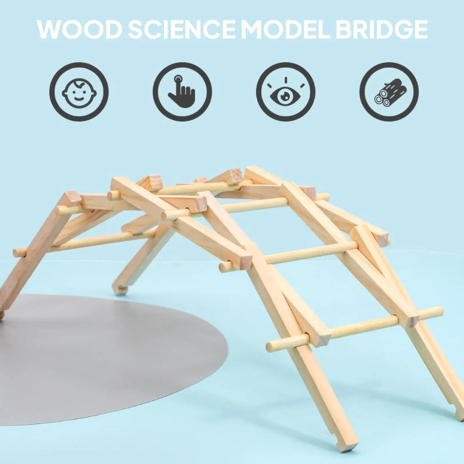 Wood Science Model Bridge Experiment Toy Learning Activities Developing