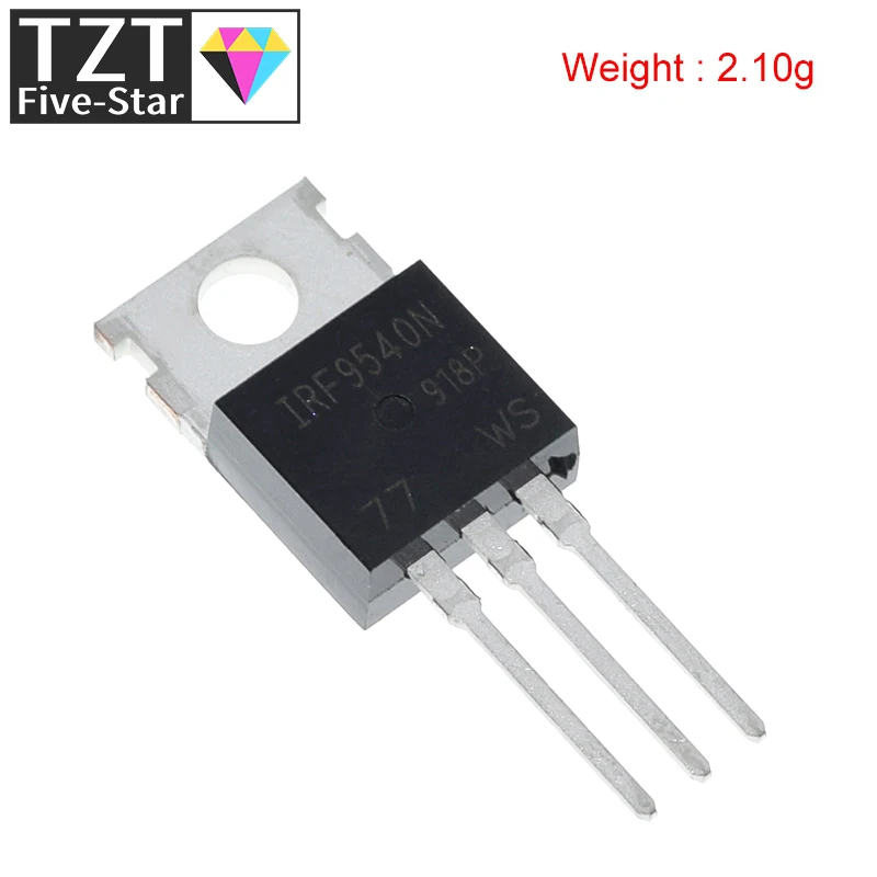10/30 Stück IRF9540N IRF9540 23A 100V Spannungsreglermodul – Detail 1
