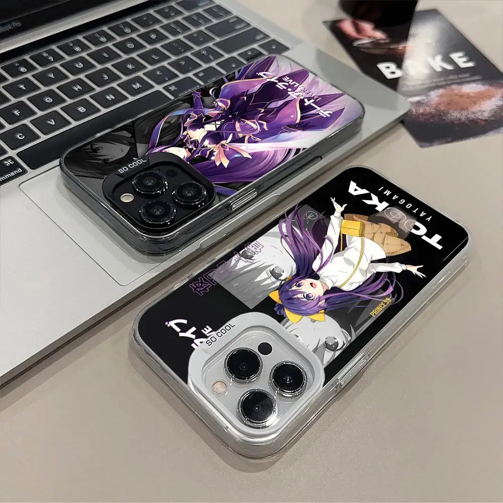 

Чехол для телефона Date a Live Tohka Yatogami для iPhone 17, 16, 15, 14, 13, 12, 11 X XR XS 8 7 Air Pro Max Plus, полупрозрачный цветной чехол