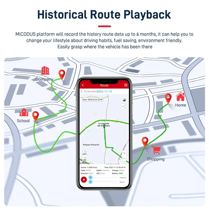 자동차 미니 로케이터 추적기 ML100G 1200Mah Type-C 음성 모니터 용 4G GPS 추적기 무료 추적 APP(A) 내구성이 뛰어나고 사용하기 쉽습니다.