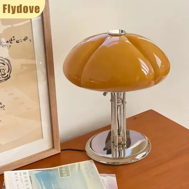 

Nordic Creative Pumpkin LED Desk Lamp Retro Bedroom Living Room Bedside Table Cabinet Bauhaus Home Lighting Decoration Fixtures