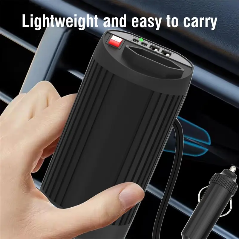 A33K-200W Peak Car Inverter 12V To 220V Converter Intelligent USB 4.2A Fast Charging Brazilian Socket