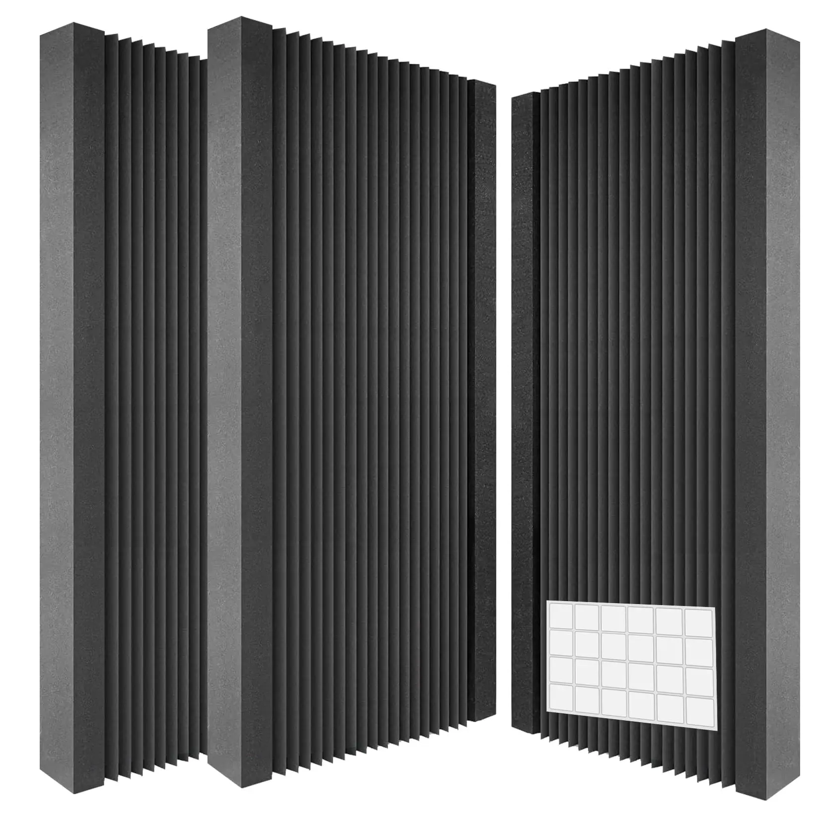 Acoustic Panels Pack of 2, Sound Proof Foam Panels for Walls, Noise Sound Dampening Foam with Media Room Home 48 x 24 Inch
