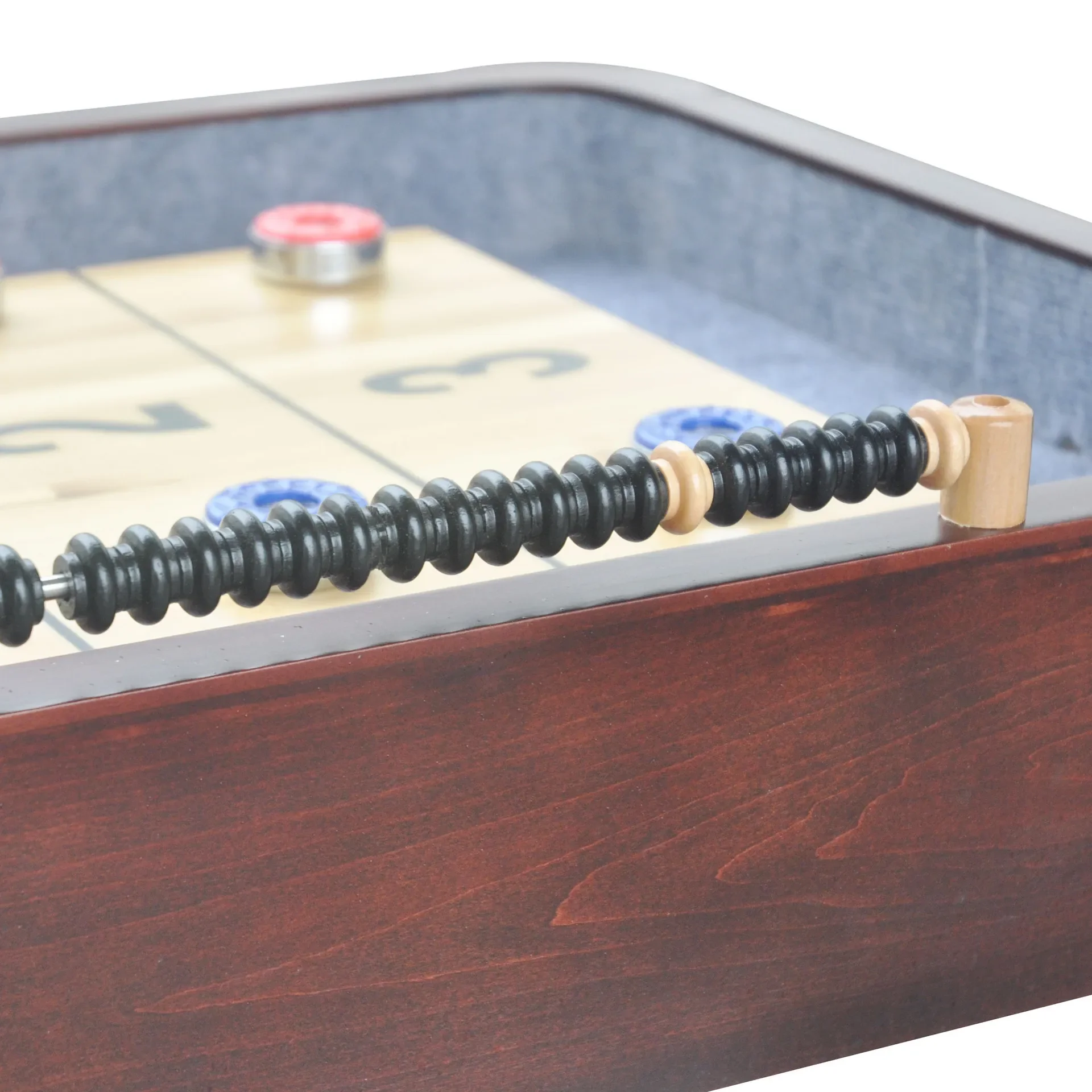 Wysokiej jakości drewno wewnętrzne o długości 9 stóp / 12 stóp do gier na świeżym powietrzu Playcraft Shuffle Table i krążki Shuffleboard Board