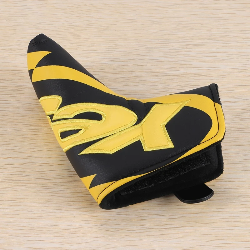 Golf Club Blade Putter Cover Headcover With PU Leather Closure,Yes Printed Patterned Golf Accessories