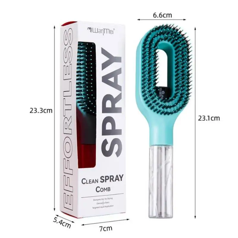 Spray Hair Brush 1Pcs Anti- Scalp Massage Comb Portable for Travel Home Daily Hair Care