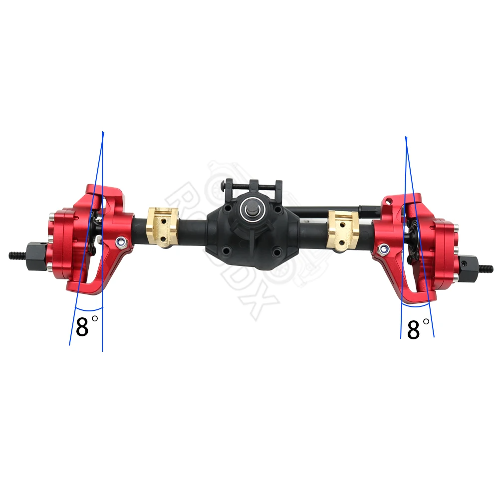 1/10 RC Crawler Axial SCX10 II 90046 90047 AR44 Axle SCX10, ejes delanteros y traseros de Portal de aleación con piezas de actualización de enlace