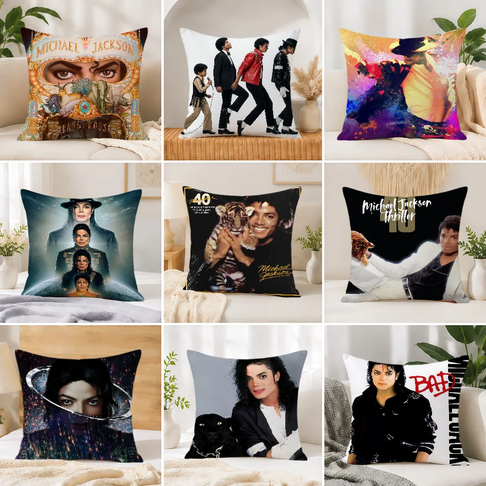Cushion Cover Soft Double Sided Pillowcase Gift Singer M-Michael Sofa Home Living Room Hogar Bed J-jacksonS Decor Pillowcover