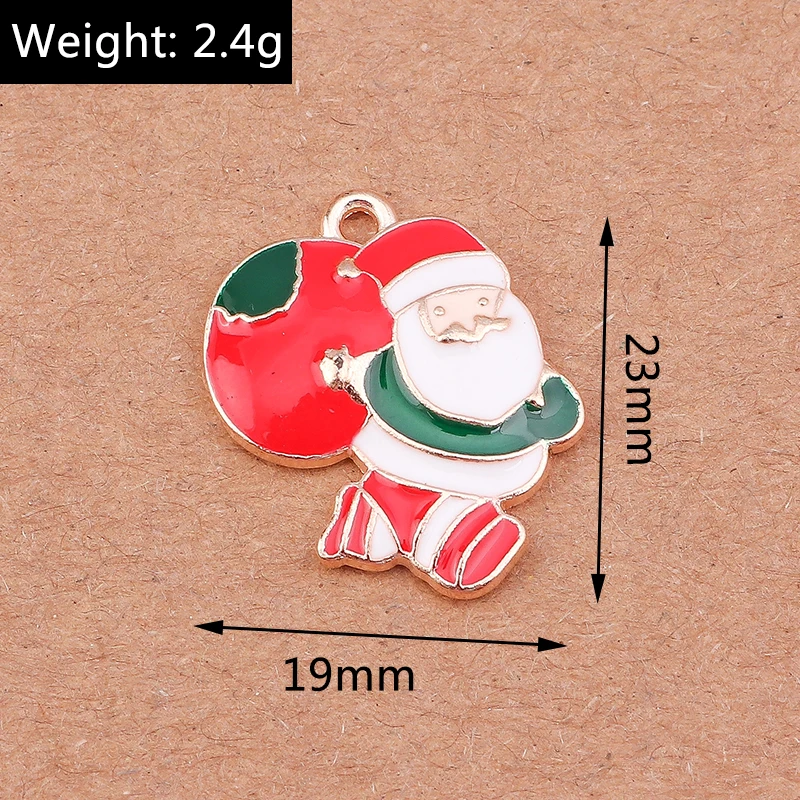 10 Stück niedliche Emaille-Schneeflocken-Anhänger für Ohrringe, Halsketten, DIY-Armbänder, Weihnachtsschmuckherstellung, Zubehör – Detail 9