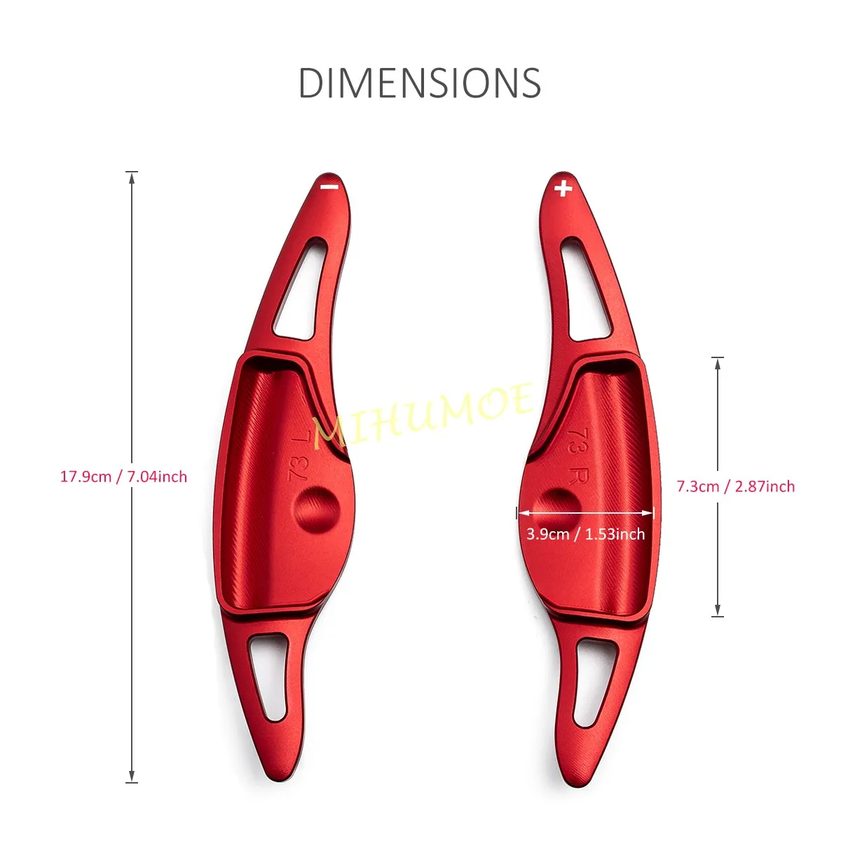 Red Aluminium Car Steering Wheel Gear Shift Paddle Shifter Extension Accessories For Hyundai Santa Fe Ioniq 9 Palisade Grandeur