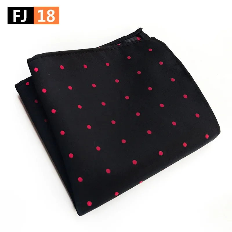 Men Polka Dot Handkerchief Paisley Flower Pocket Squares Suit Kerchief  Adult Napkin 25*25cm Hanky Accessory