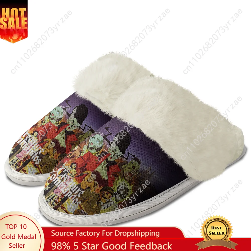 

Creature Commandos Plush Edge Warm Shoes Mens Womens Home Casual Slipper Bedroom Thermal Cotton Lightweight Shoe Custom Slippers
