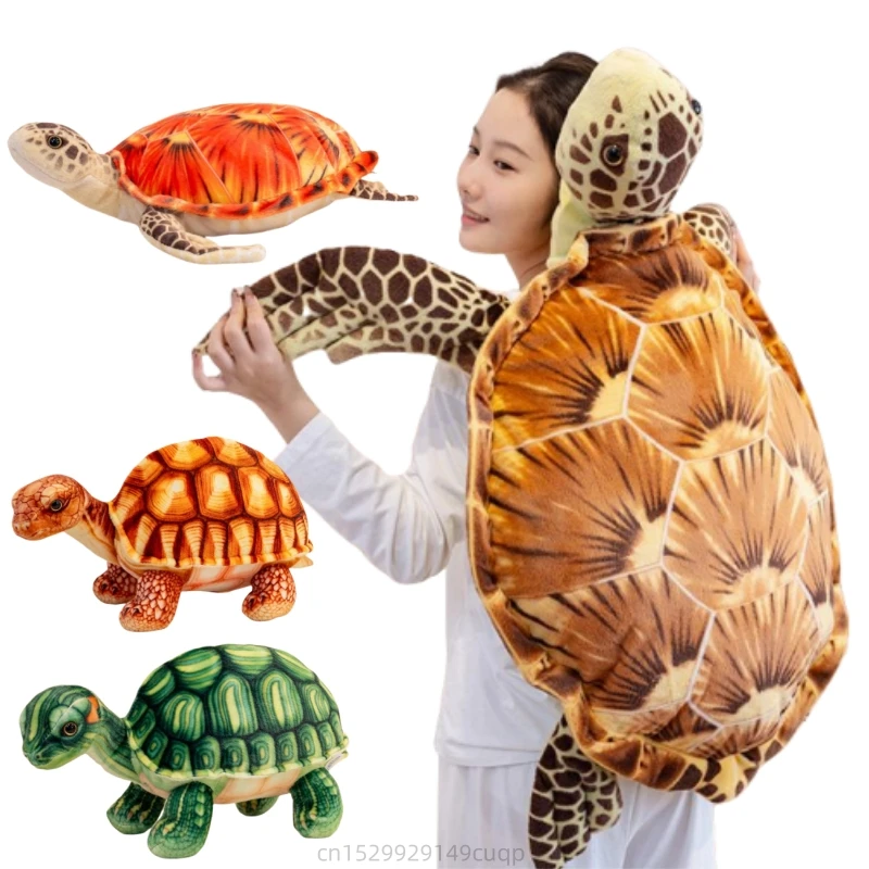 

30-90 см имитация гигантской черепахи, плюшевая кукла, подушка, реалистичная плюшевая игрушка-земля и морская черепаха, украшение дома, подарок для мальчиков и девочек