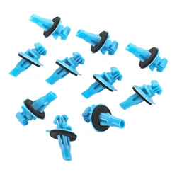 10 Pcs Car Plastic Fasteners Clip Fit For Toyota Land Cruiser Prado Exterior Side Moulding Trim Clips- 75492-60020