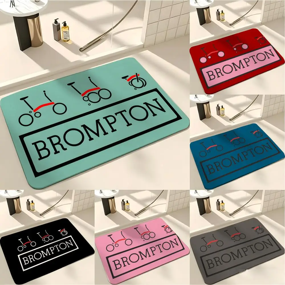 Modern Fashion Bromptonon Floor Mat Absorbent Floor Mat Non-Slip Entrance Rug for Bathrooms Restrooms and Toilets