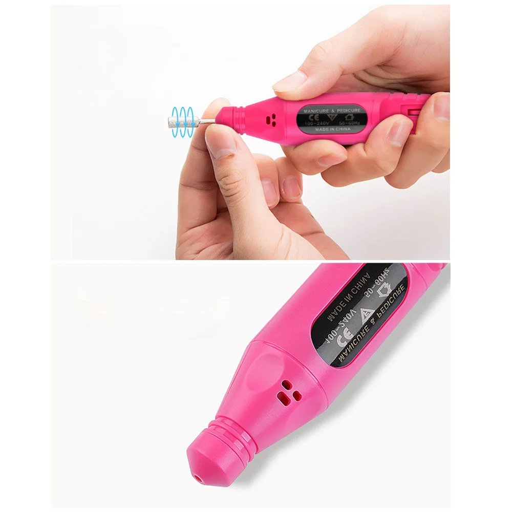 

Electric Nail Sander Rosy Lightweight Manicure Polisher for Professional Home Use Multifunctional Nail Art Tool with Comfortable