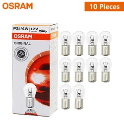 OSRAM Original P21/4W BAZ15d Turn Signal Light Reverse Lamps Car Brake Bulbs Standard Metal Bases 12V 7225 Wholesale 10pcs