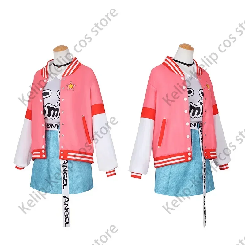 อะนิเมะ Miuk โครงการ Sekai สีสัน Stage Azusawa Kohane คอสเพลย์เครื่องแต่งกาย Carnival ฮาโลวีนเครื่องแต่งกายสําหรับผู้หญิงชายหญิง