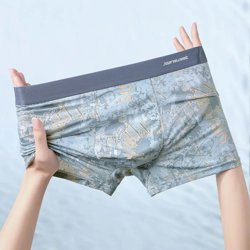 2/3/4Pcs Man Underwear Ice Silk Quick-Dry Men's Clothing Cool Stretch Soft Touch Men Underpants U Pouch Design Boxers Man