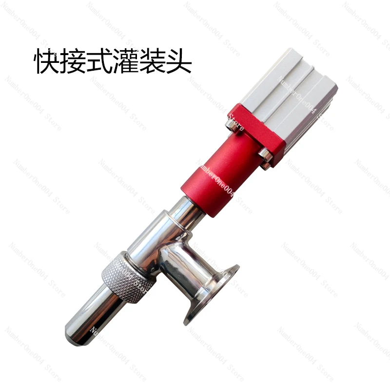 Applicable to pneumatic filling machine accessories, filling nozzle assembly, anti-drip filling head