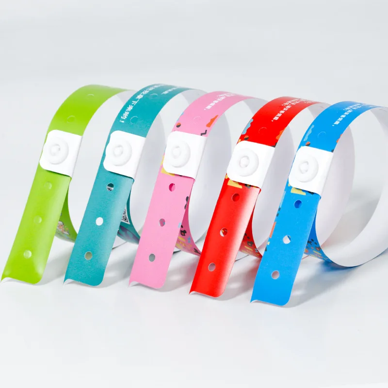 100PCS Disposable PVC Wrist Strap Self-Locking Cable Ties 250mmx16mm It Can Be Customized
