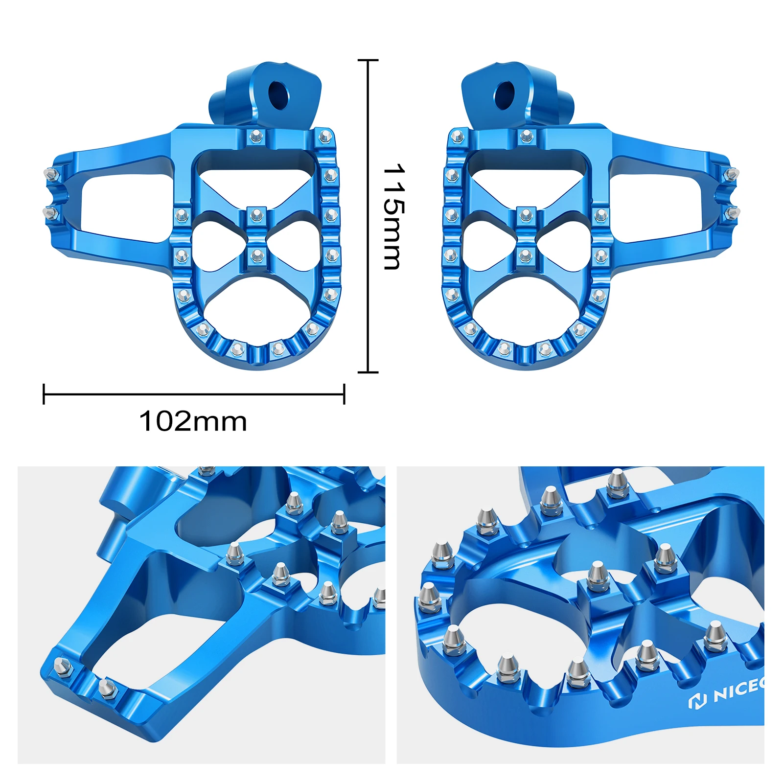 Forged Enlarged Footrest Footpegs Foot Pegs Rest For Yamaha WR250F WR450F YZ125 YZ250 YZ250F YZ450F YZ 85 125X 250X 250FX 450FX