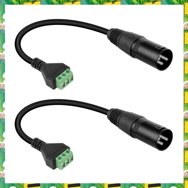 3C Electron Solder Free Terminal Adapter XLR 3Pin Plug Adapter Extension Cable Forstudio Microphone,Speakers,Live Recording,Sold