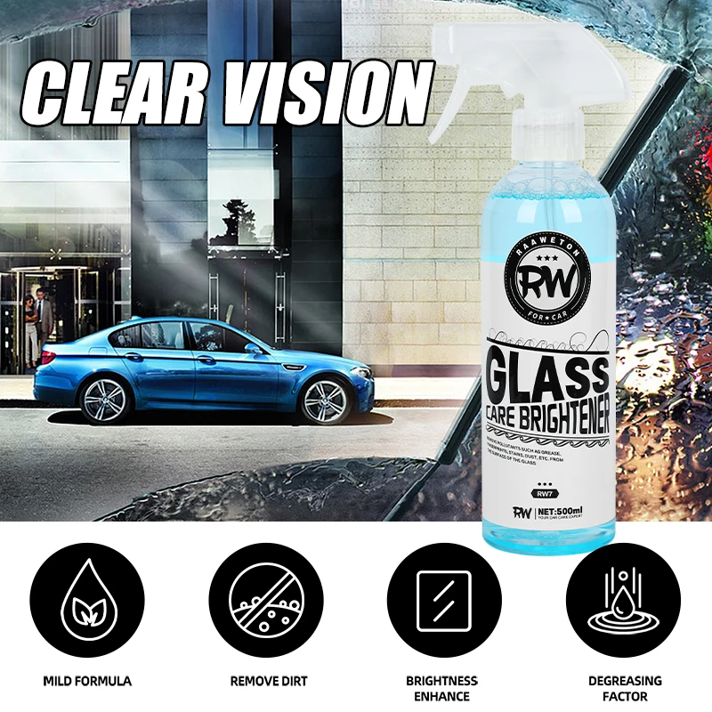 Car Windshield Cleaning Liquid Household Glass Clear And Bright Leave No Water Mark No Residue Window Cleaner 50/150/300/500ml