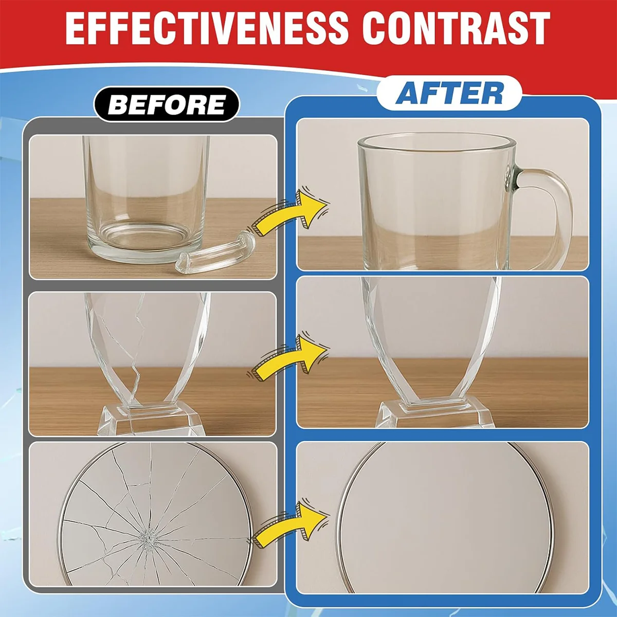 Colla trasparente per riparazioni, Adesivo cianoacrilato istantaneo ad aggancio rapido Pelle Gomma Legno Metallo Ideale per piccole spazi Colla liquida sottile, Asciugatura rapida