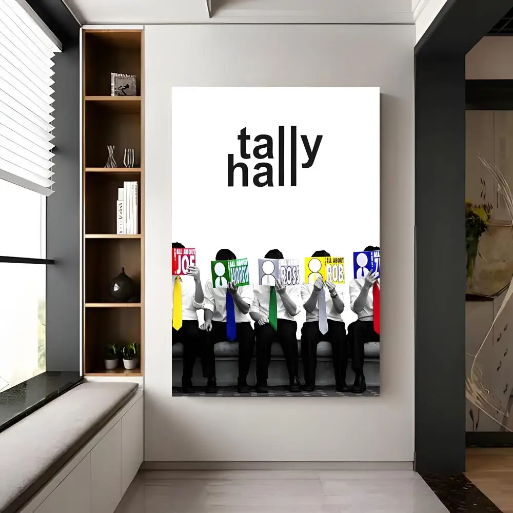 Band Pop T-Tally Hall Poster Chic Visual Removable Wall Print Room Ornament for Bedroom & Dorm