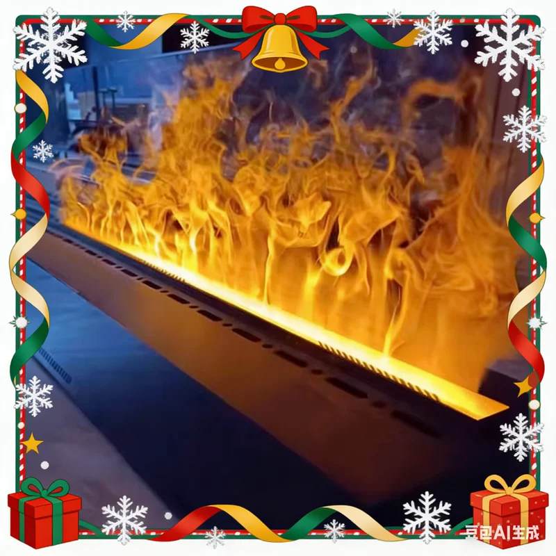 3D Water Vapor Electric Fireplace TV Stand | Atomized Flame Humidifier | Cold Mist Decorative Steam Fireplace | Customizable