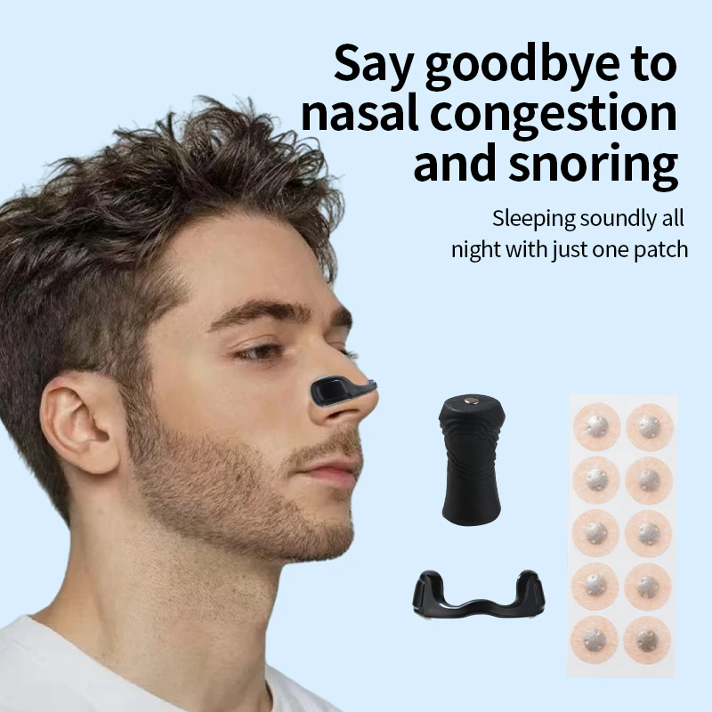 

Anti-Snoring Nose Clip Nasal Breathing Dilators Kit with Magnetic Strips Sports Air Intake Improvement Sleeping Aid Starter Pack