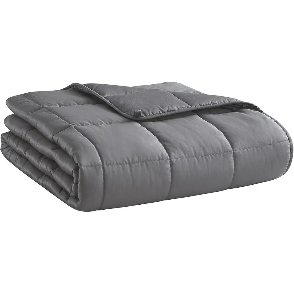 

Sot Thick Weighted Blanket (k Grey,60"x80"-20lbs) Queen Size Cooling BreathableMicroiber Material with Glass Beads Big/Heavy Bla