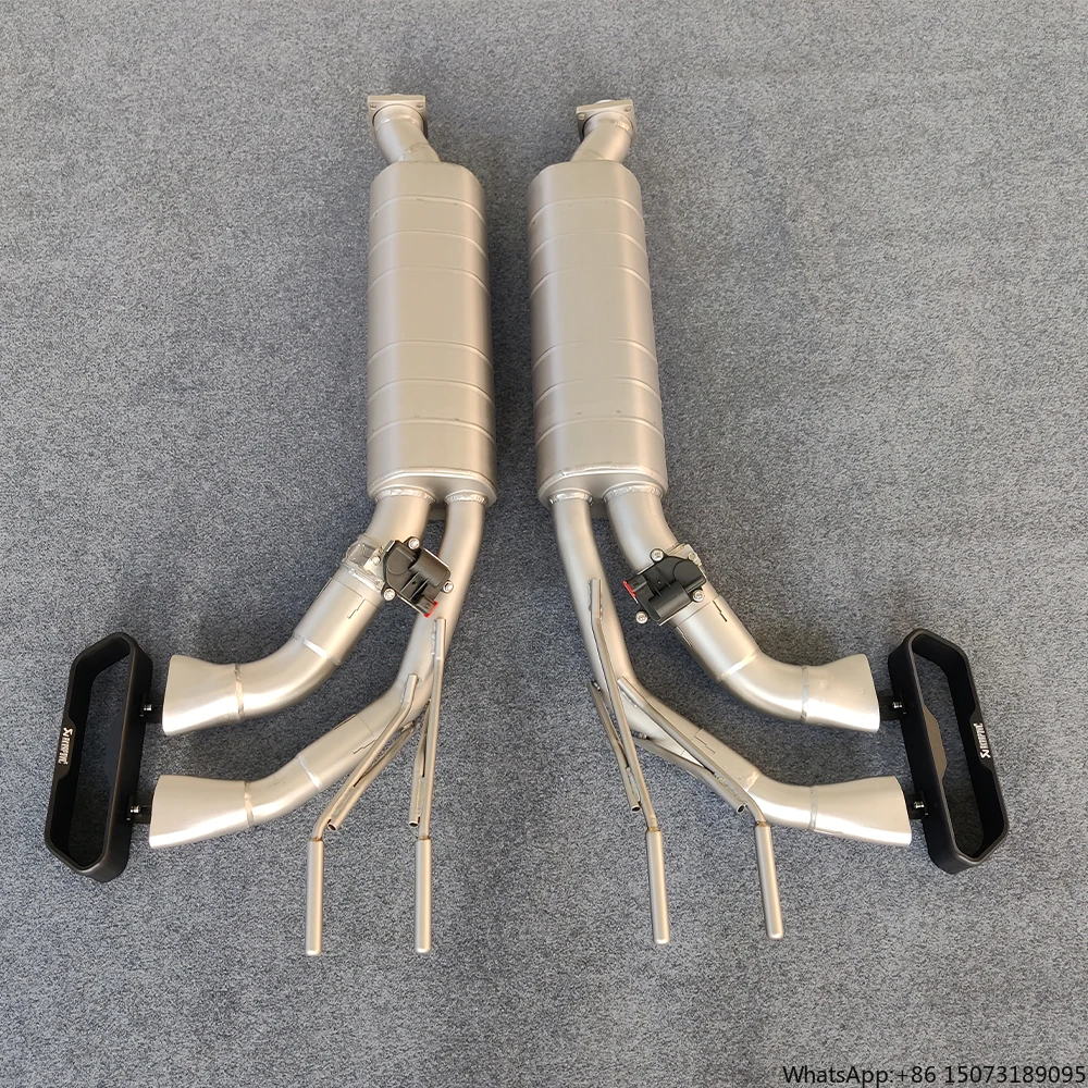 Exhaust Catback Valved Muffler Tips  Muffler Stainless Steel Exhaust Pipes for W463 G63 G500 G550 Exhaust
