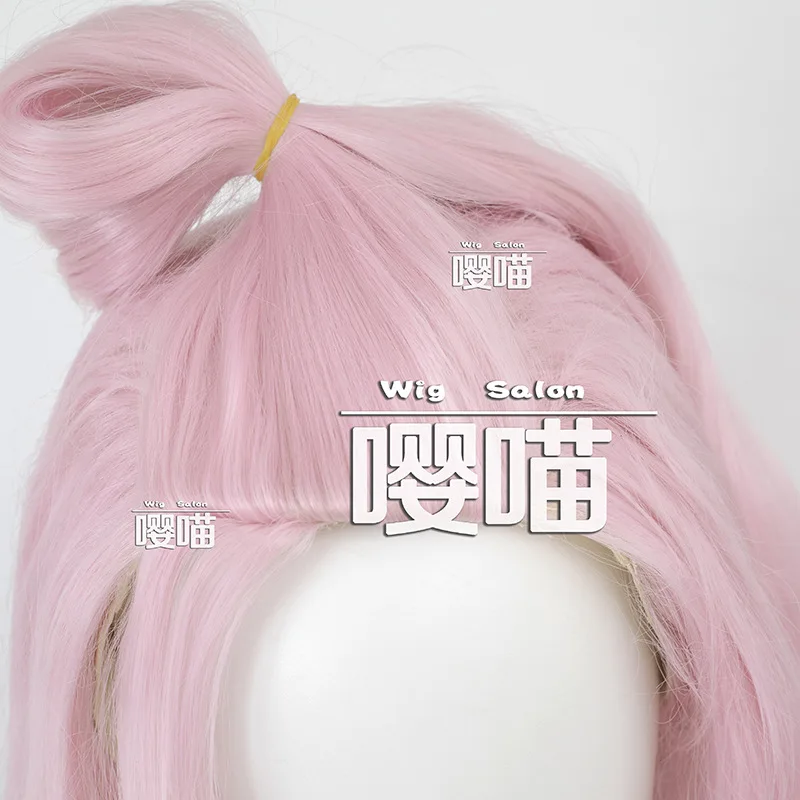 Perruque de cosplay Aino du jeu Genshin Impact, cheveux longs roses, Clink-Clank Krumkake Craftshop, accessoire de fête d'Halloween et de carnaval pour femmes et filles