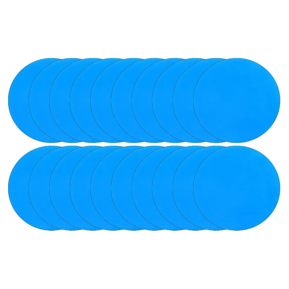 20 piezas para anillo de natación inflable, parches de reparación de Pvc, Kayak, barco, camas de aire, balsas, Kit de reparación de piscina