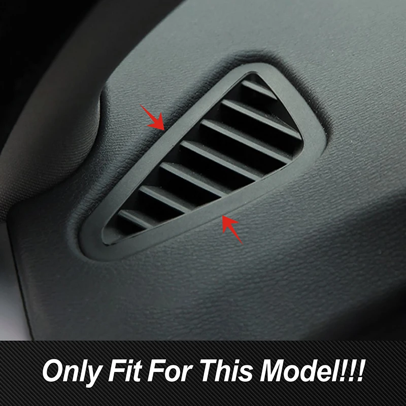 Car Dashboard Side Air Conditioning Outlet Frame Stainless Steel Trim For BMW X5 F15 X6 F16 2015-2018 LHD Interior Accessories