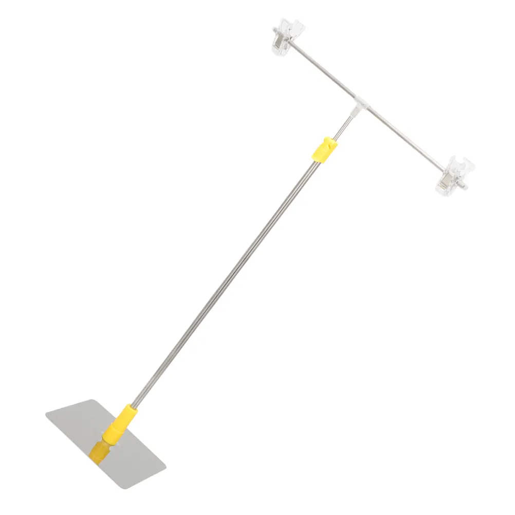 Adjustable Stainless Steel Poster Stand Clip T Shaped Banner Display Indoor Outdoor Advertising Metal Business Sign Holder