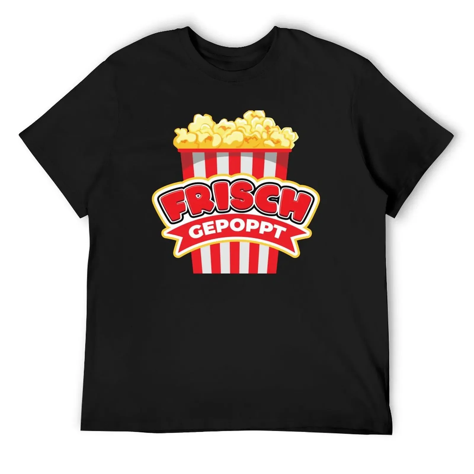 Freshly Popped Funny Popcorn Sarcasm T-Shirt shirts graphic tees blacks street wear mens graphic t-shirts