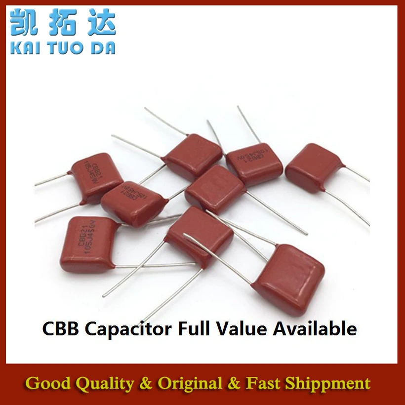 10pcs 10UF 0.1UF 0.047UF 0.68UF 1UF 2.2UF 4.7UF CBB Capacitor 250V 106 104 473 474 684 105 225 475 J 250V 100NF 47NF 470NF 680NF