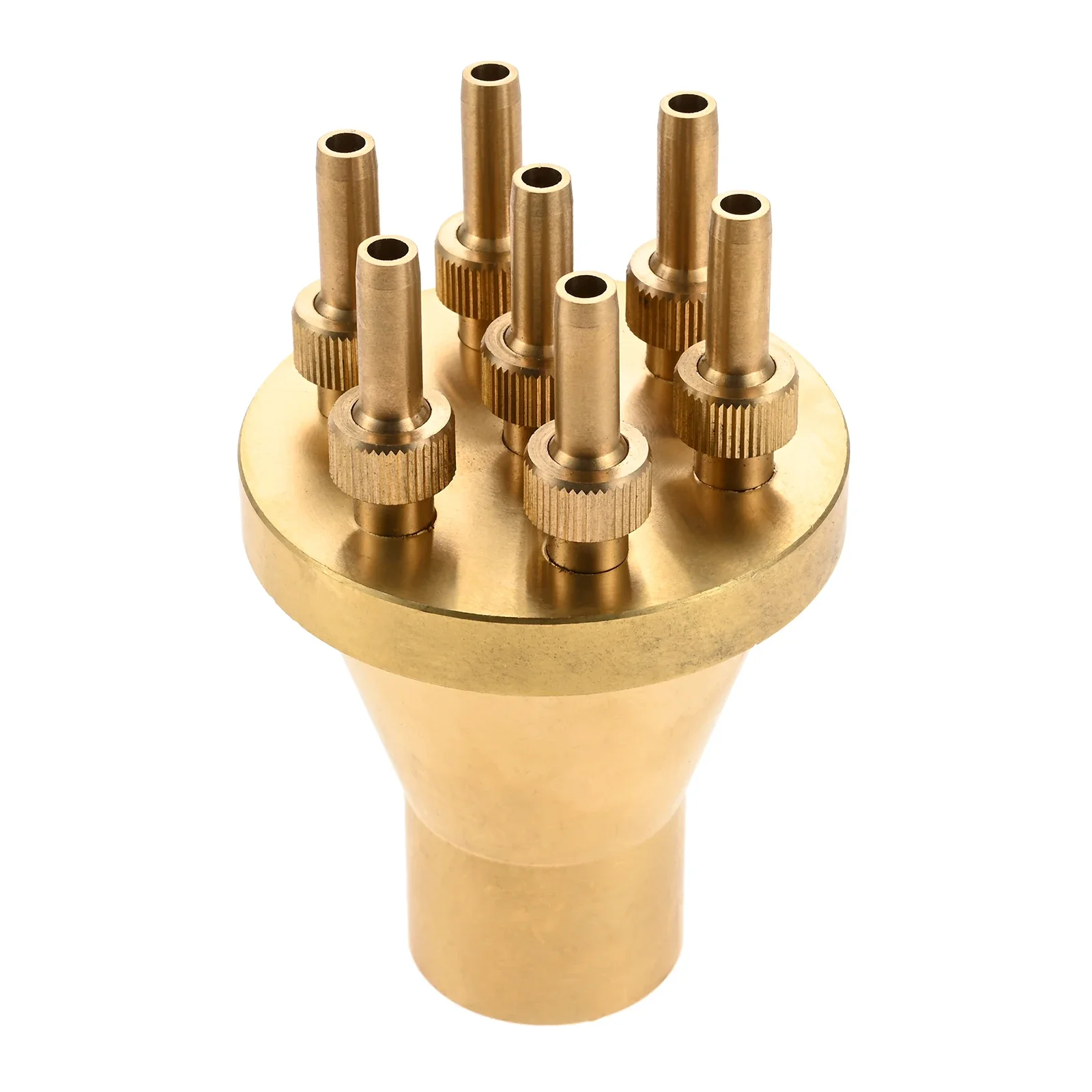 

1pc Brass Fountain Nozzles 1" Thread 7-in-1 Center Straight Water Sprinkler Main Spray Head DN25 Garden Pond Park Spring Hotel