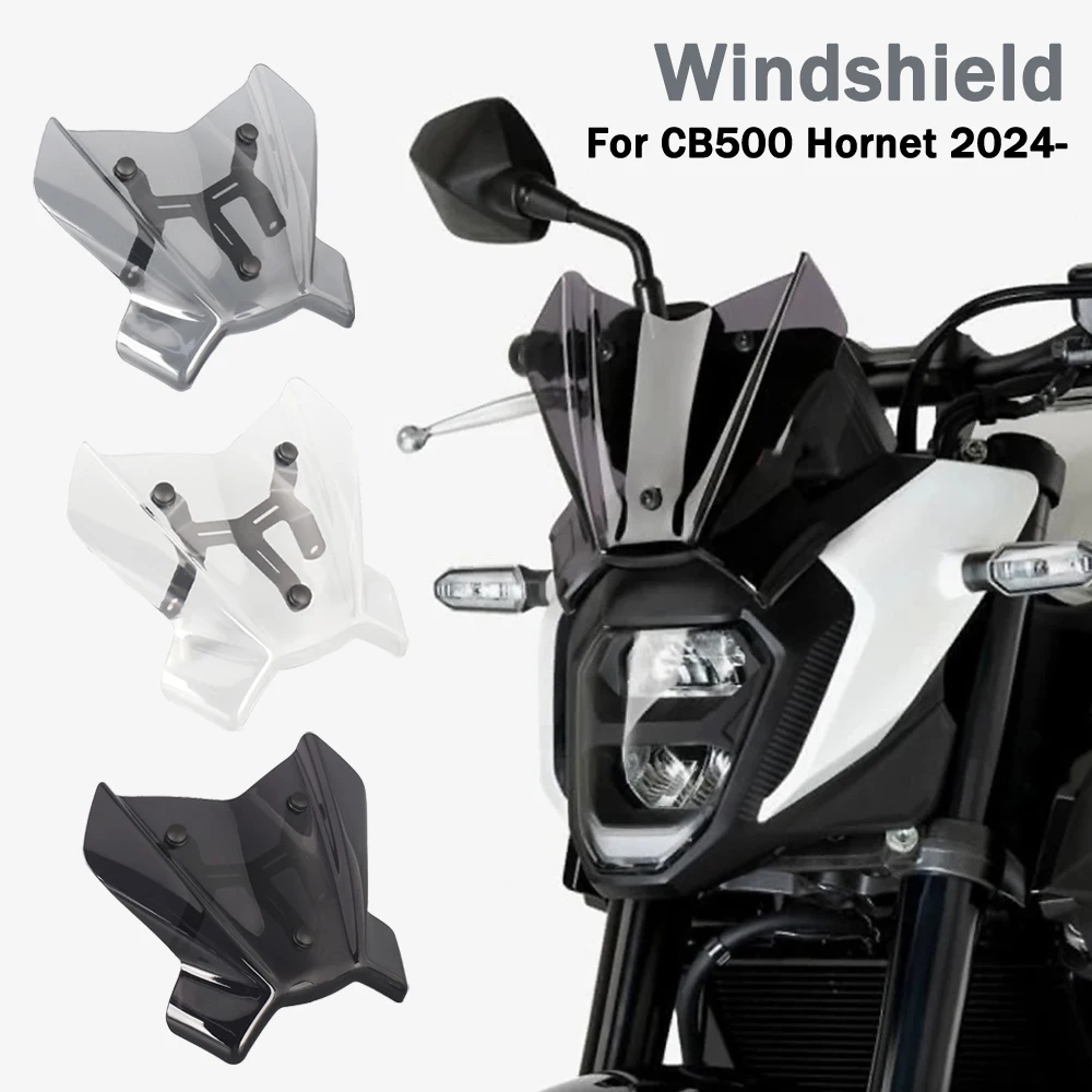 Motorcycle Accessories Windshield For HONDA CB 500 CB500 Hornet 2024 2025 Acrylic Front Windscreen Acrylic Kit Deflector