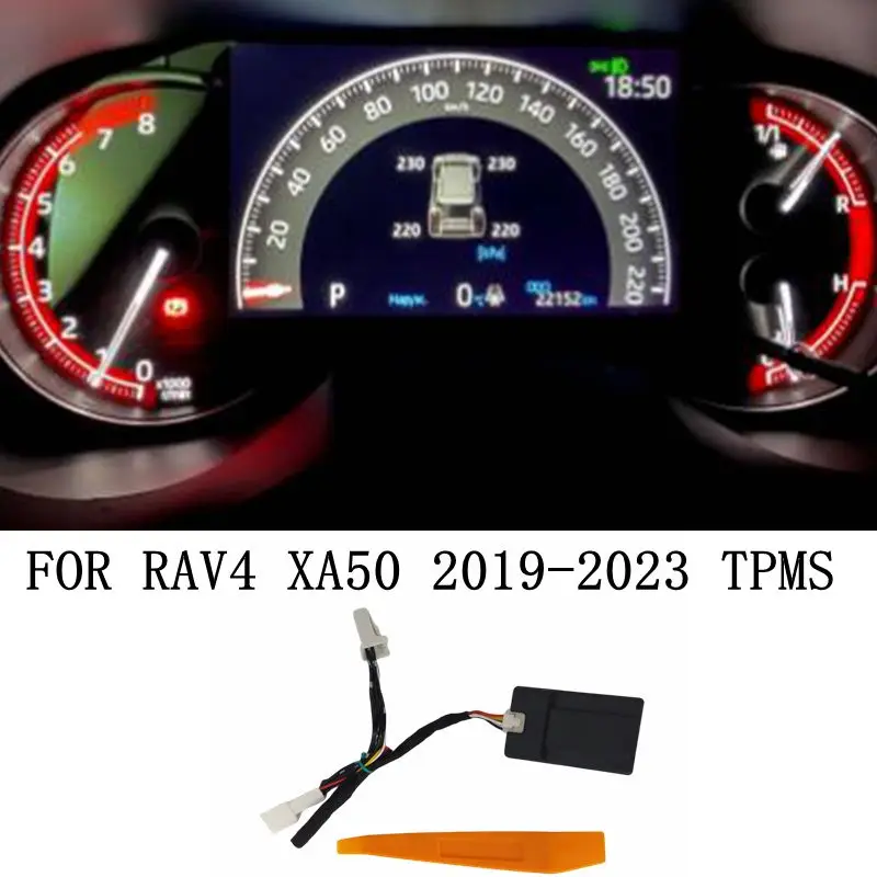 Dla 2019- 2023 Toyota RAV4 XA50 samochód TPMS opony System monitorowania ciśnienia w oponach cyfrowy wyświetlacz deska rozdzielcza LCD Alarm