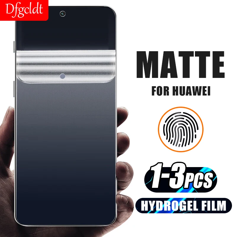 

1-3Pcs Anti-Glare Matte Hydrogel Film For Huawei Nova 10z 9 SE Y90 Y70 Y60 Y71 Y61 Y9A Y9S Y7A P smart z 2021 Screen Protectors